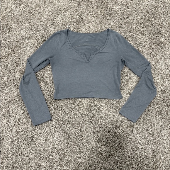 Lululemon Cropped Henley Longsleeve - Picture 2 of 4